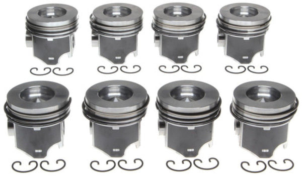 Mahle OE Cummins B L4/ L6 020 w/ PC Eng Set Piston Set (Set of 6) - Bull Strap