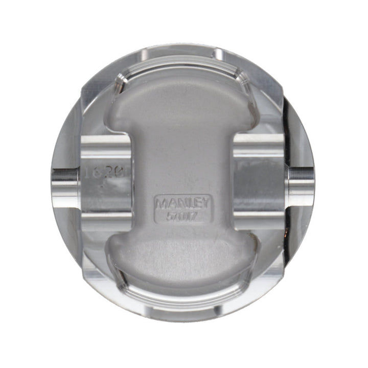 Manley 03-06 Evo 8/9 (7 Bolt 4G63T) 85.5mm +0.5mm Over Bore 8.5:1 Dish Pistons w/ Rings - Bull Strap