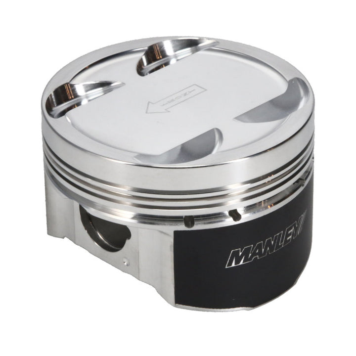 Manley 03-06 Evo 8/9 (7 Bolt 4G63T) 85mm STD Bore 8.5:1 Dish Pistons w/ Rings - Bull Strap