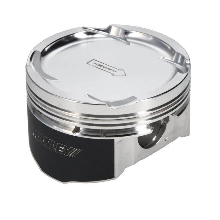 Manley 03-06 Evo 8/9 (7 Bolt 4G63T) 86mm +1mm Over Bore 100mm Stroke 8.5:1 Dish Pistons w/ Rings - Bull Strap