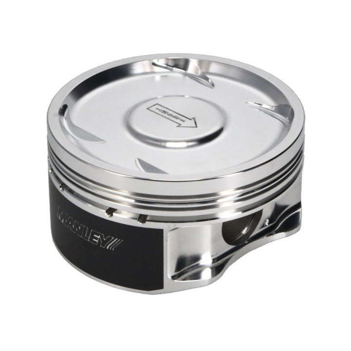 Manley 04+ Subaru WRX STi (EJ257) STD Stroke 99.55mm +.05mm Bore 8.5:1 Dish Piston and Ring Set - Bull Strap