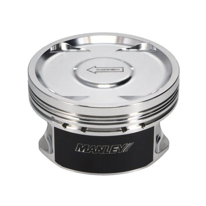 Manley 04+ Subaru WRX STi (EJ257) STD Stroke 99.55mm +.05mm Bore 8.5:1 Dish Piston and Ring Set - Bull Strap