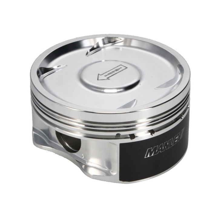 Manley 04+ Subaru WRX STi (EJ257) STD Stroke 99.55mm +.05mm Bore 8.5:1 Dish Piston and Ring Set - Bull Strap