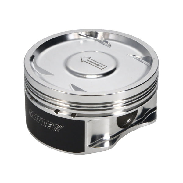 Manley 04+ Subaru WRX STi (EJ257) STD Stroke 99.5mm STD Bore 8.5:1 Dish Piston Set with Rings - Bull Strap