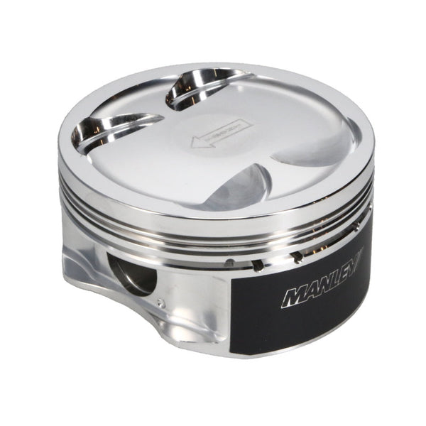 Manley 04+ Subaru WRX STi (EJ257) STD Stroke 99.75mm +.25mm Bore 9.8:1 Dish Piston Set with Rings - Bull Strap