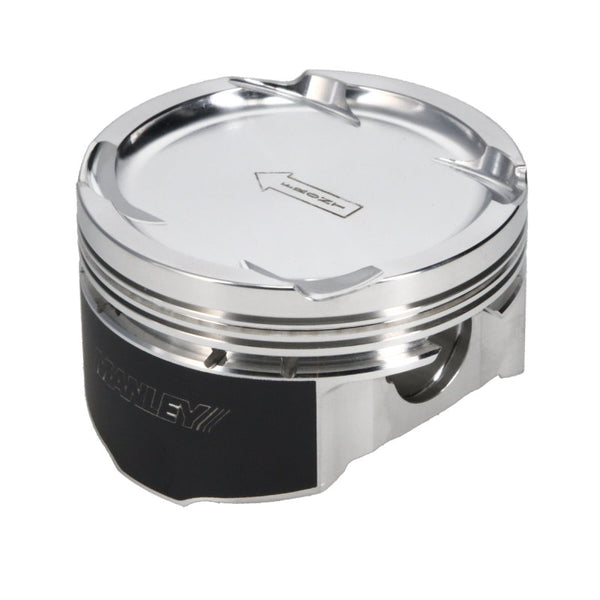 Manley 08+ Mitsubishi Evo X (4B11T) 86mm STD Bore 9.0:1 Dish Piston Set with Rings - Bull Strap
