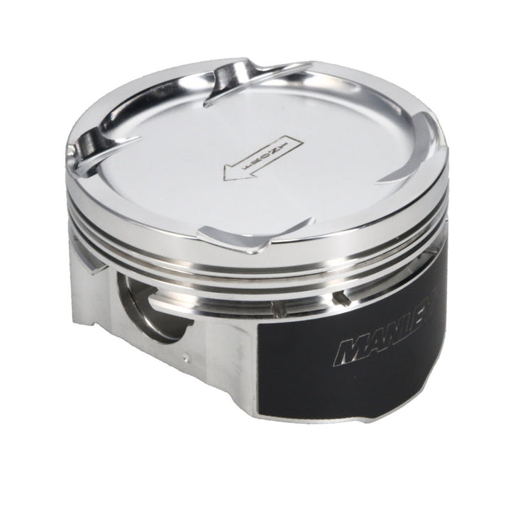 Manley 08+ Mitsubishi Evo X (4B11T) 86mm STD Bore 9.0:1 Dish Piston Set with Rings - Bull Strap
