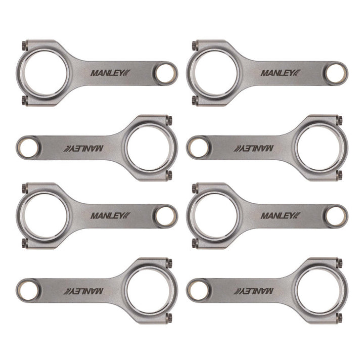 Manley Chevy Small Block LS-1 6.125in H Beam w/ ARP 2000 Connecting Rod Set - Bull Strap