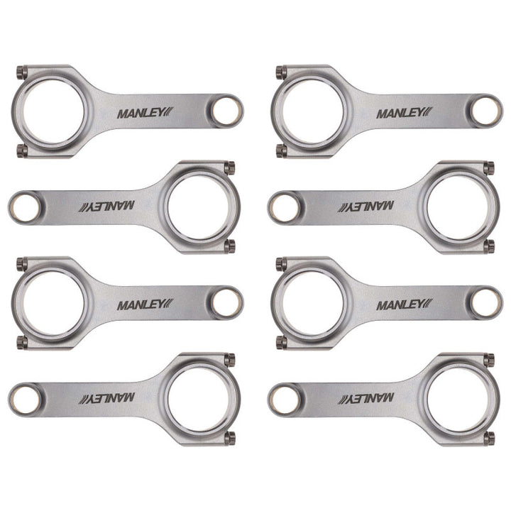 Manley Chevy Small Block LS Series 6.125in H Beam Connecting Rod Set - Bull Strap