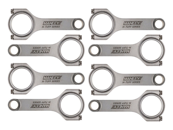 Manley Chrysler 5.7L/6.1L/6.4L Hemi ARP 2000 6.2in w/ 24mm Pin H Beam Connecting Rod - Set of 8 - Bull Strap