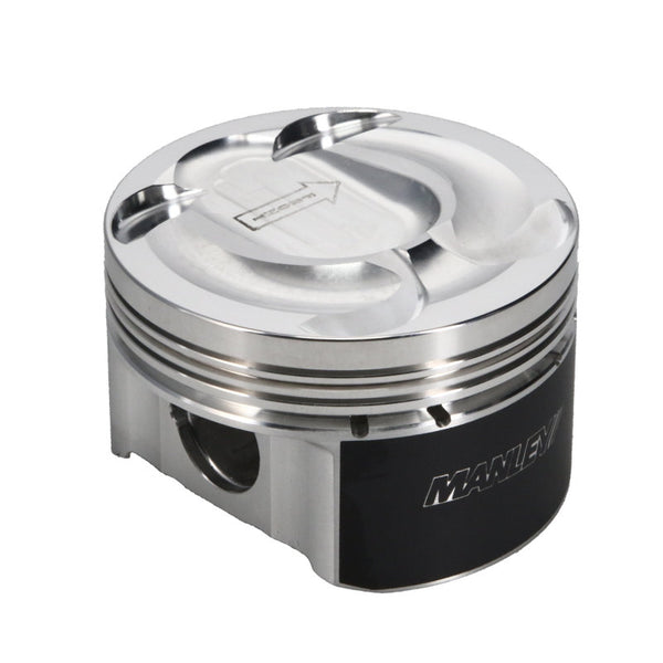 Manley Ford 2.0L EcoBoost 87.5mm STD Size Bore 9.3:1 Dish Extreme Duty Piston Set - Bull Strap