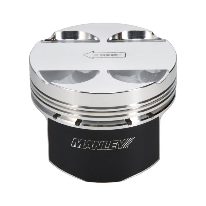 Manley Hyundai Genesis Coupe 2.0L Turbo 86.0mm +.5mm Oversized Bore 9.3:1 Dish Piston Set with Rings - Bull Strap