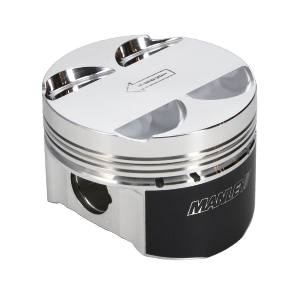 Manley Hyundai Genesis Coupe 2.0L Turbo 86.0mm Standard Bore 9.3:1 Dish Piston Set with Rings - Bull Strap