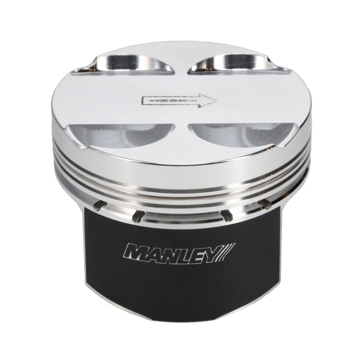 Manley Hyundai Genesis Coupe 2.0L Turbo 86.0mm Standard Bore 9.3:1 Dish Piston Set with Rings - Bull Strap