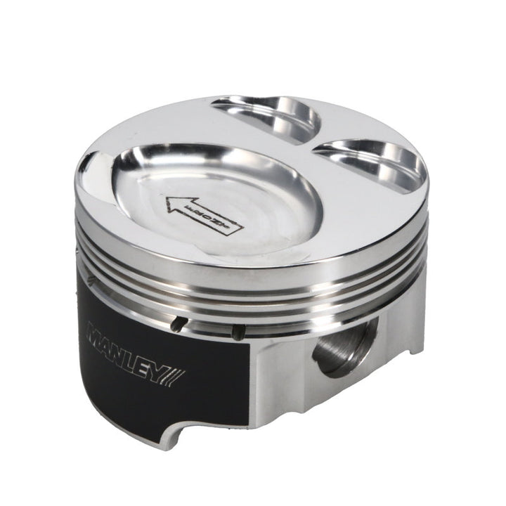 Manley Mazda 88mm +5mm Bore 9.5 CR Dish Type Platinum Series Extreme Duty Pistons w/Rings - Bull Strap