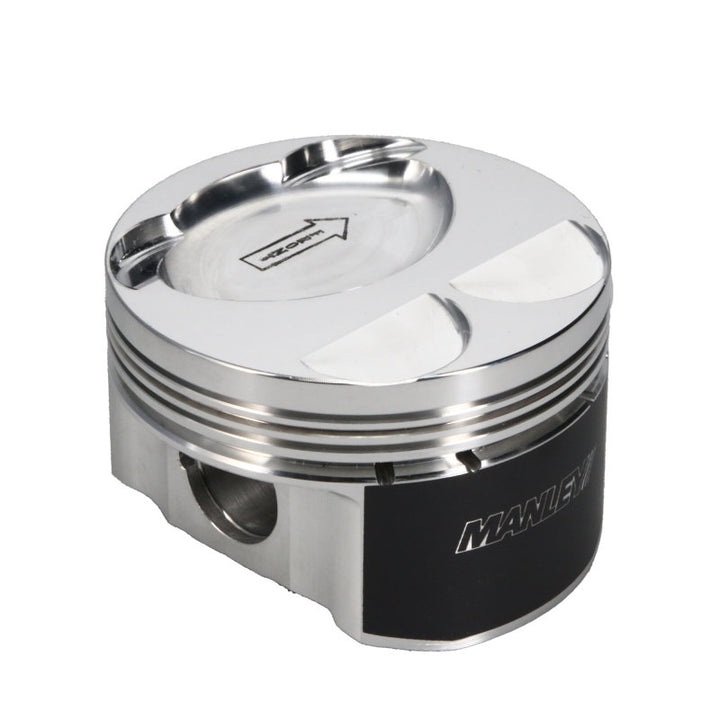 Manley Mazda 88mm +5mm Bore 9.5 CR Dish Type Platinum Series Extreme Duty Pistons w/Rings - Bull Strap