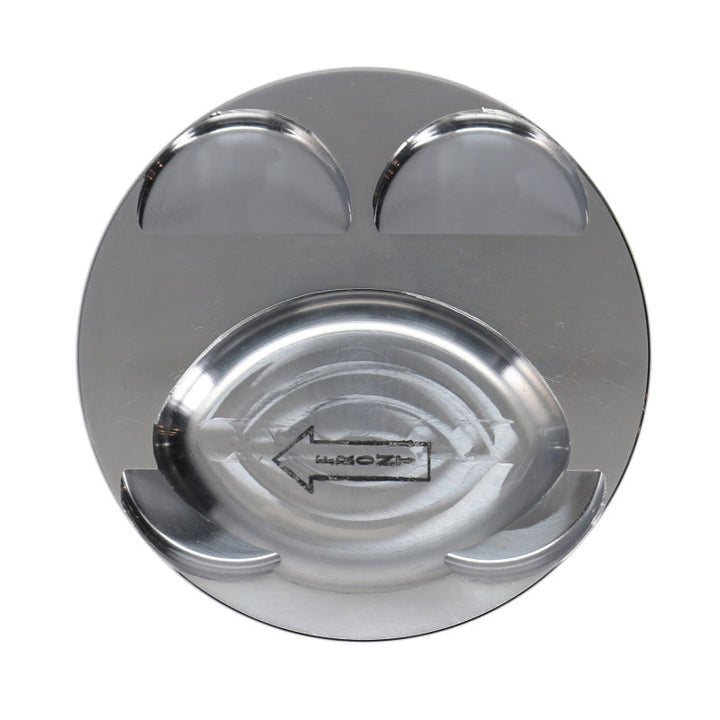 Manley Mazda 88mm +5mm Bore 9.5 CR Dish Type Platinum Series Extreme Duty Pistons w/Rings - Bull Strap