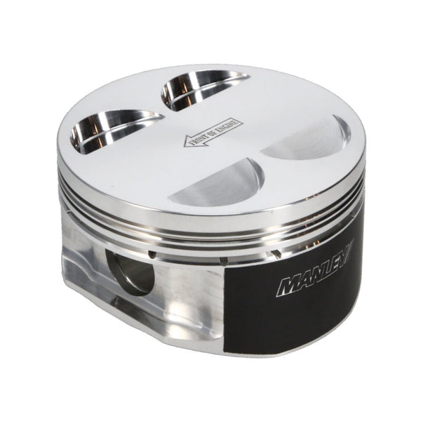 Manley Toyota 2JZGTE 86.5mm Bore +.5mm Oversized 10.0:1 CR Flat Top Piston Set with Rings - Bull Strap
