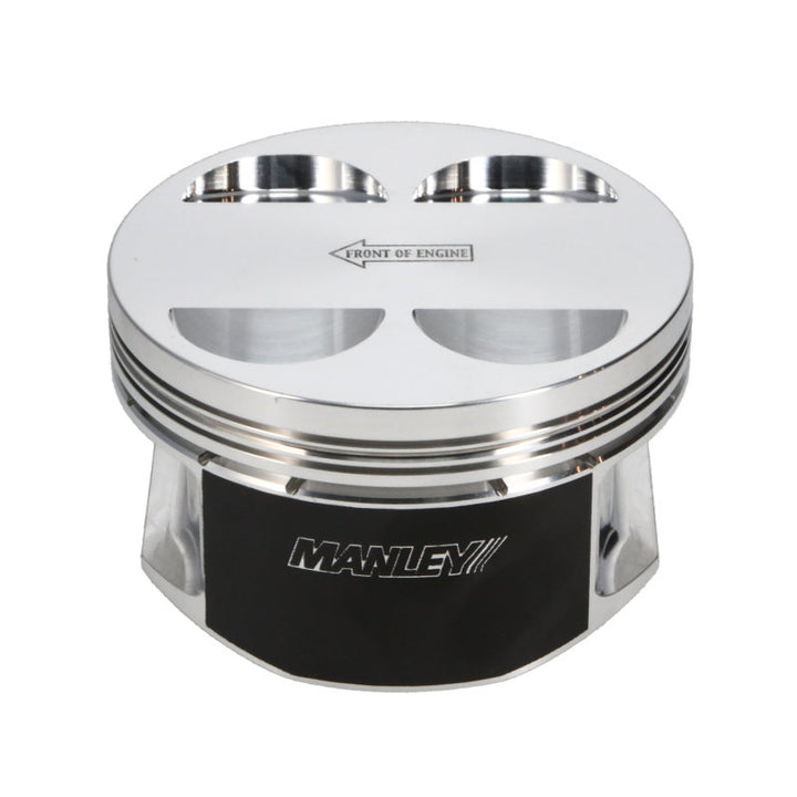Manley Toyota 2JZGTE 86.5mm Bore +.5mm Oversized 10.0:1 CR Flat Top Piston Set with Rings - Bull Strap