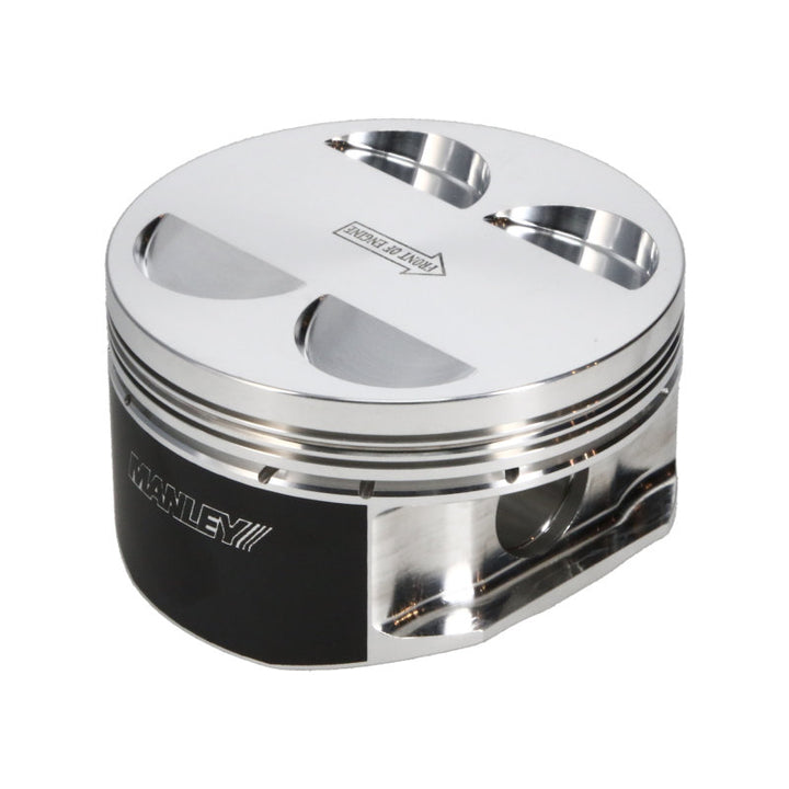 Manley Toyota 2JZGTE 86.5mm Bore +.5mm Oversized 10.0:1 CR Flat Top Piston Set with Rings - Bull Strap