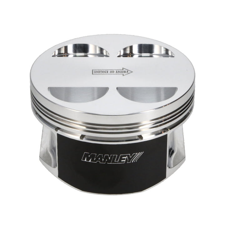 Manley Toyota 2JZGTE 86.5mm Bore +.5mm Oversized 10.0:1 CR Flat Top Piston Set with Rings - Bull Strap