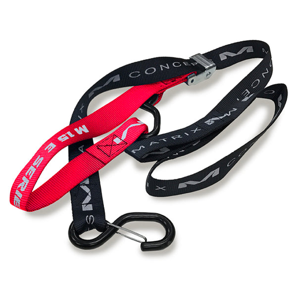 Matrix Concepts E Series 1.5 Inch Tie Down Set - Red - Bull Strap