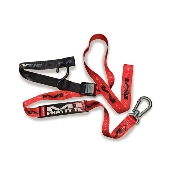 Matrix Concepts M1.5 Phatty Tie Down Set - Red - Bull Strap
