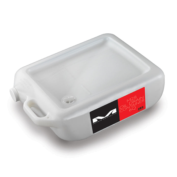 Matrix Concepts M28 Oil Drain Container 6 Quart - White - Bull Strap