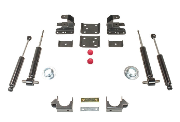 MaxTrac 07-18 GM C/K1500 2WD/4WD (Non Magneride) 3in/5in Lowering Strut Kit - Bull Strap