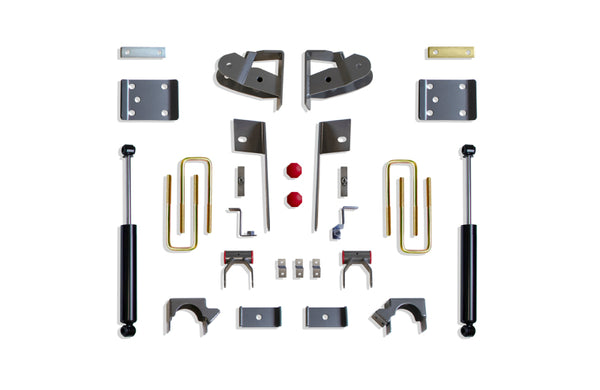 MaxTrac 2019+ GM C/K1500 2WD/4WD 3-4in Rear Adj. Lowering Flip Kit - Bull Strap