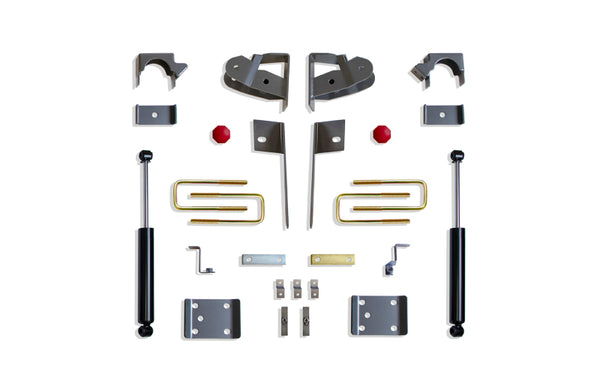 MaxTrac 2019+ GM C/K1500 2WD/4WD 5in Rear Adj. Lowering Flip Kit - Bull Strap