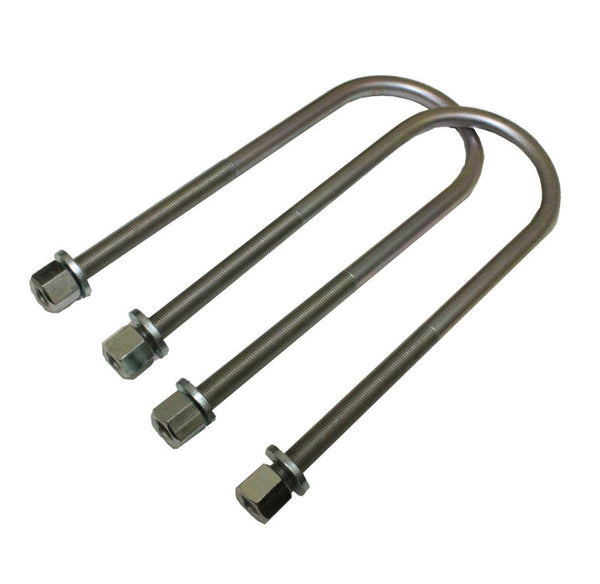 MaxTrac 98-09 Ford Ranger 2WD Rear U-Bolts for 1in/3in Lift Blocks - 10.75in x 3.00in x 1/2in - Bull Strap