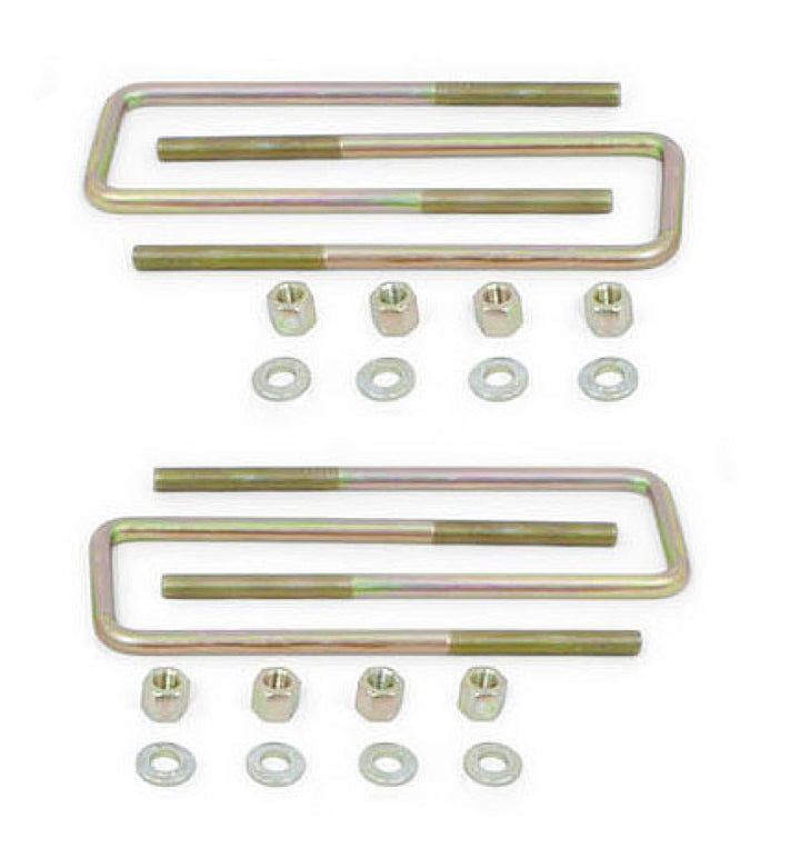 MaxTrac Rear U-Bolts for 3in/4in Lift Blocks - 12.50in x 2.625in x 9/16in - Set of 4 - Bull Strap