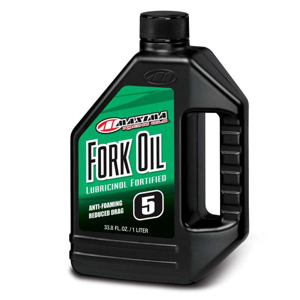 Maxima Fork Oil Standard Hydraulic 5wt - 1L - Bull Strap