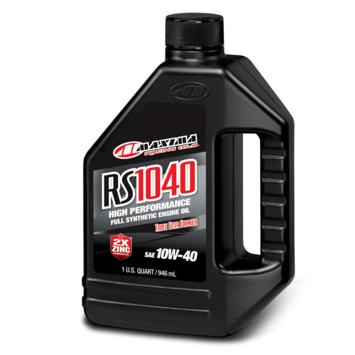Maxima Performance Auto RS1040 Full Synthetic 10W40 Engine Oil - Quart - Bull Strap