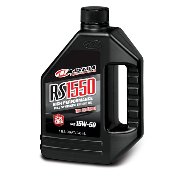 Maxima Performance Auto RS1550 Full Synthetic 15W50 Engine Oil - Quart - Bull Strap