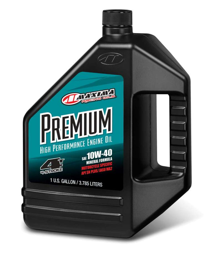 Maxima Premium 4T 10W40 Mineral Engine Oil - 128oz - Bull Strap