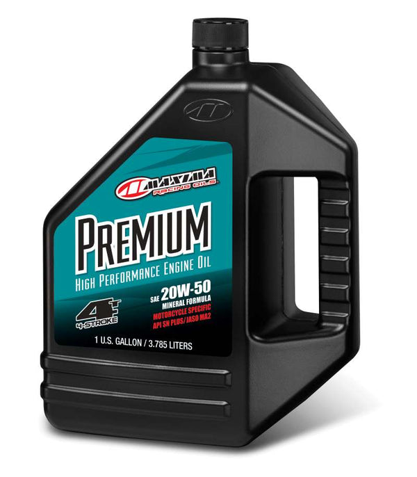 Maxima Premium 4T 20W50 Mineral Engine Oil - 128oz - Bull Strap