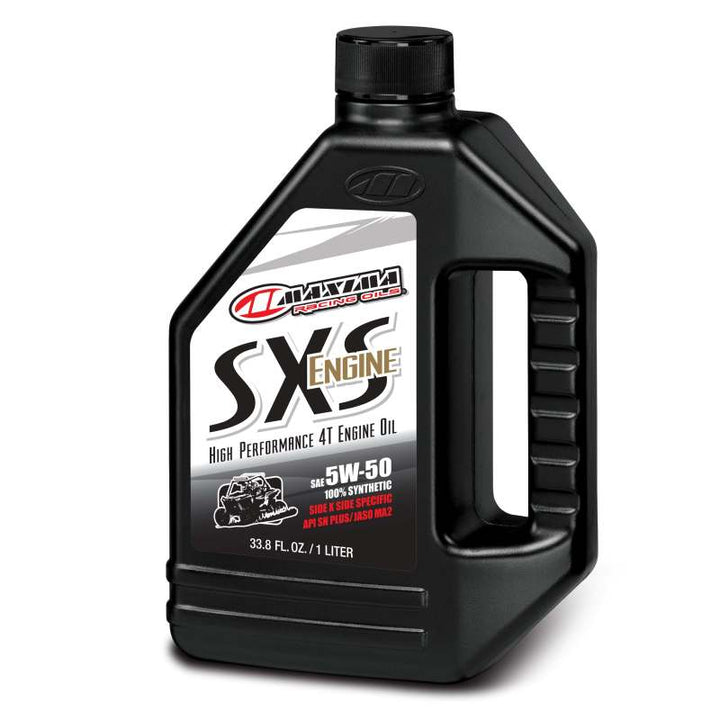 Maxima SXS Engine 4T Full Synthetic 5W50 Engine Oil - 1L - Bull Strap