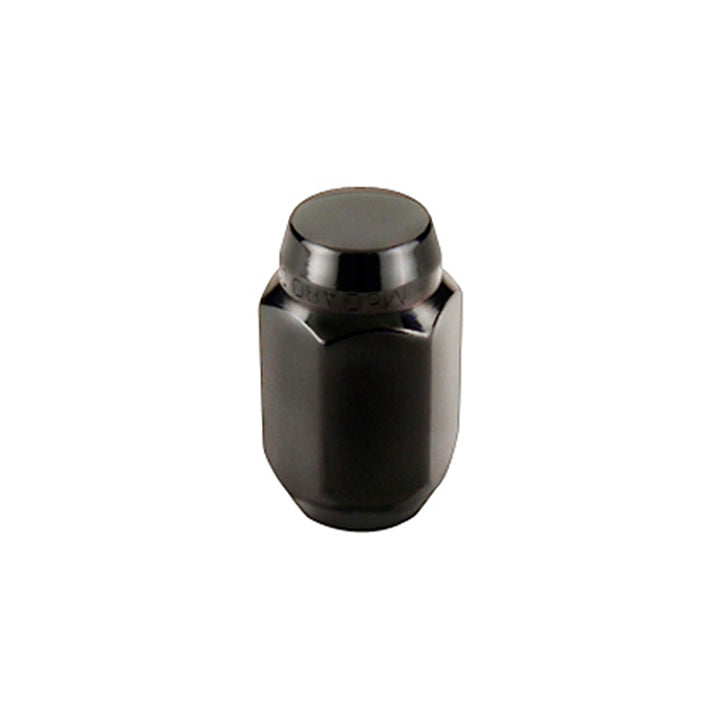 McGard Hex Lug Nut (Cone Seat) M12X1.5 / 13/16 Hex / 1.5in. Length (4-pack) - Black - Bull Strap