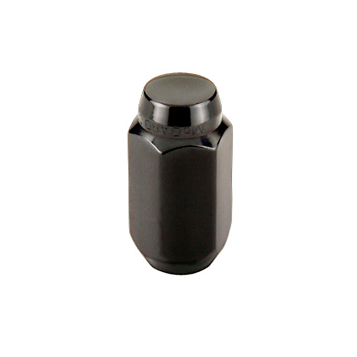 McGard Hex Lug Nut (Cone Seat) M14X1.5 / 22mm Hex / 1.635in. Length (4-Pack) - Black - Bull Strap