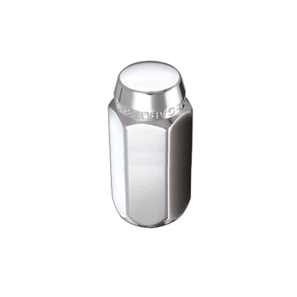 McGard Hex Lug Nut (Cone Seat) M14X1.5 / 22mm Hex / 1.635in. Length (4-Pack) - Chrome - Bull Strap