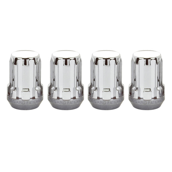 McGard SplineDrive Lug Nut (Cone Seat) M12X1.25 / 1.24in. Length (4-Pack) - Chrome (Req. Tool) - Bull Strap