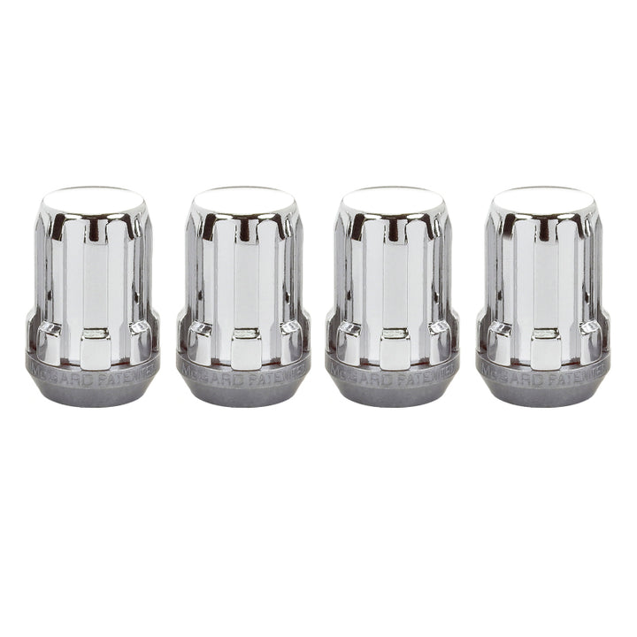 McGard SplineDrive Lug Nut (Cone Seat) M12X1.25 / 1.24in. Length (4-Pack) - Chrome (Req. Tool) - Bull Strap
