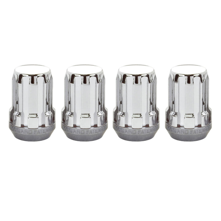 McGard SplineDrive Lug Nut (Cone Seat) M12X1.25 / 1.24in. Length (4-Pack) - Chrome (Req. Tool) - Bull Strap