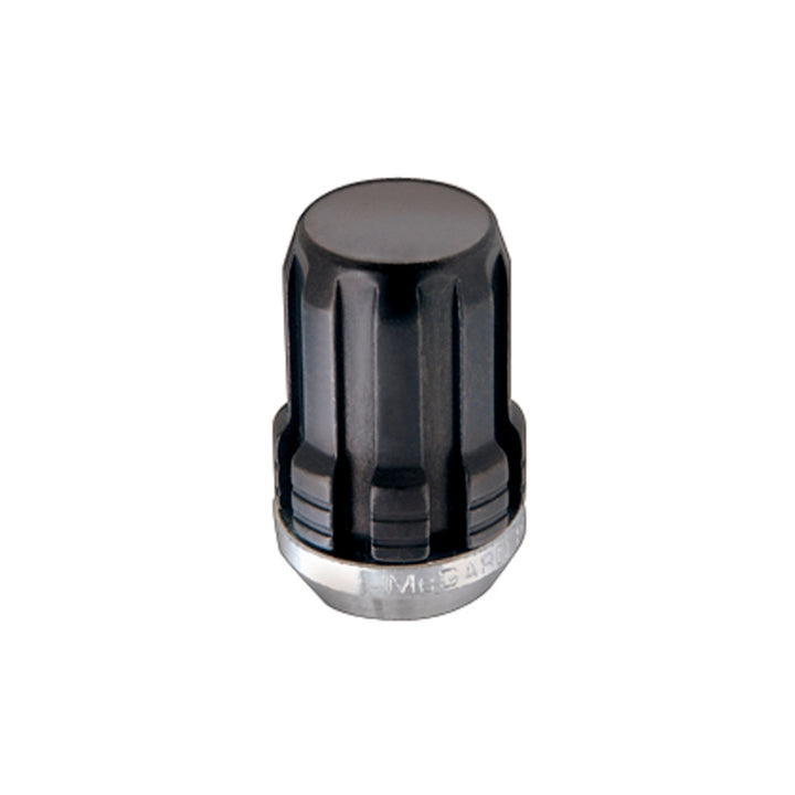 McGard SplineDrive Lug Nut (Cone Seat) M12X1.5 / 1.24in. Length (4-Pack) - Black (Req. Tool) - Bull Strap