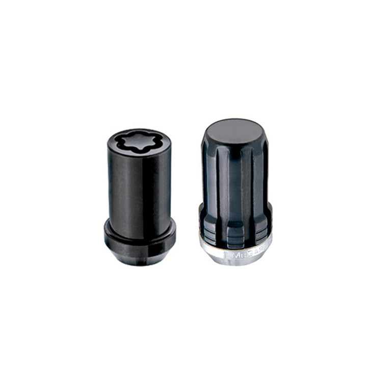 McGard SplineDrive Tuner 5 Lug Install Kit w/Locks & Tool (Cone) M14X1.5 / 22mm Hex - Blk - Bull Strap
