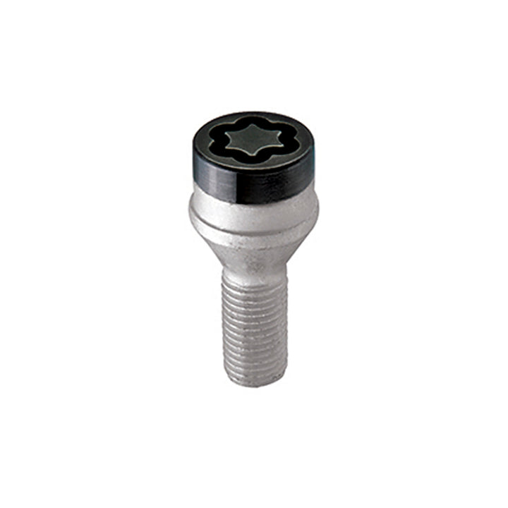 McGard Wheel Lock Bolt Set - 4pk. (Cone Seat) M14X1.5 / 17mm Hex / 31.0mm Shank Length - Black - Bull Strap