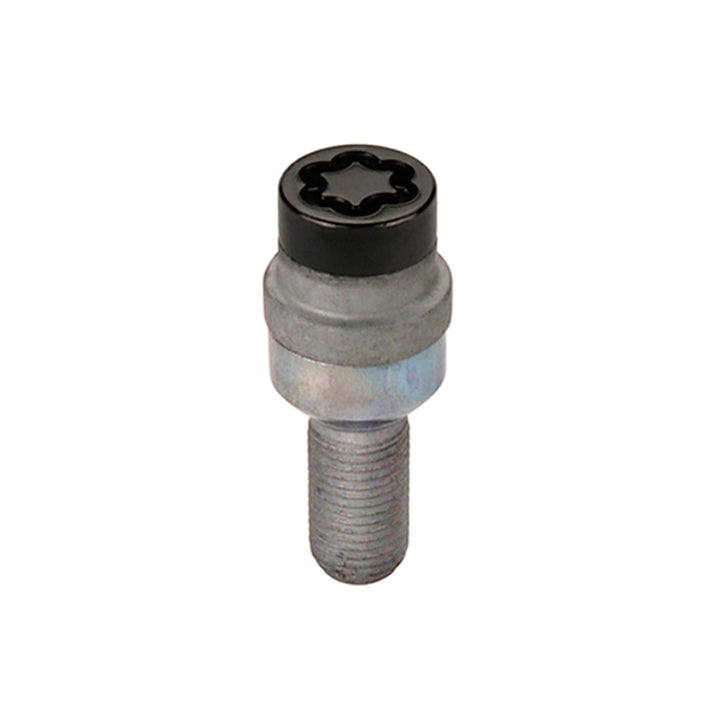 McGard Wheel Lock Bolt Set - 4pk. (Radius Seat) M14X1.5 / 17mm Hex / 28.2mm Shank Length - Black - Bull Strap