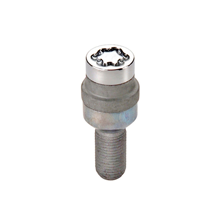 McGard Wheel Lock Bolt Set - 4pk. (Radius Seat) M14X1.5 / 17mm Hex / 28.2mm Shank Length - Chrome - Bull Strap